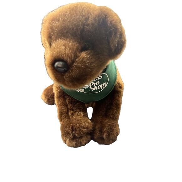 Cabela's Plush Brown Lab Puppy Dog Douglas Toys Green Bandana - Picture 1 of 4